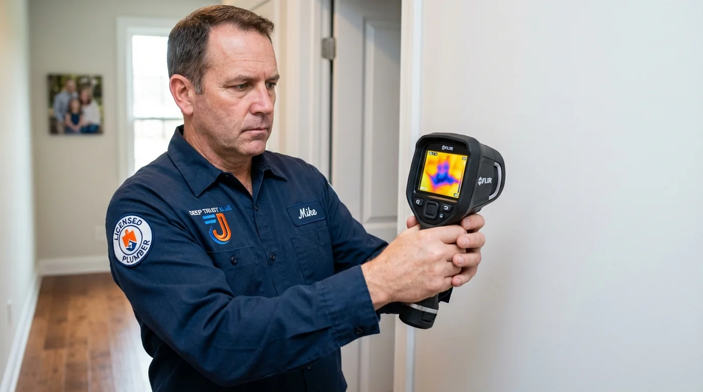 Thermal imaging leak detection by Johns Plumbing LLC in Loomis